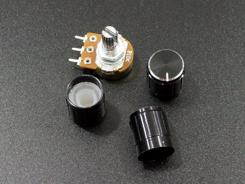 Potentiometer-Control-Knob-Black-Aluminum