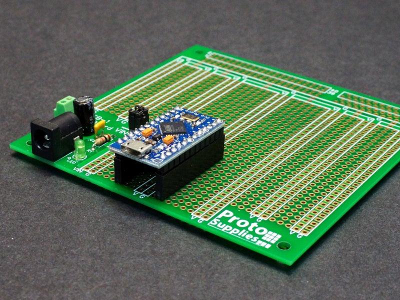 Pro-Micro-on-MCU-Proto-Board-with-DC-Input