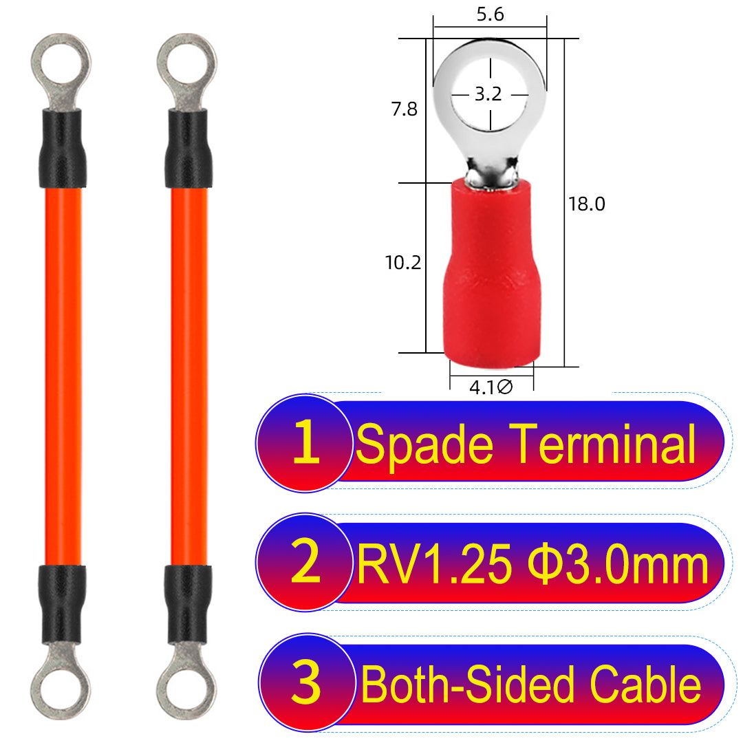 RV1.25_3mm_both_sided_ring_terminal_18AWG_insulated_cable_Orange_connector
