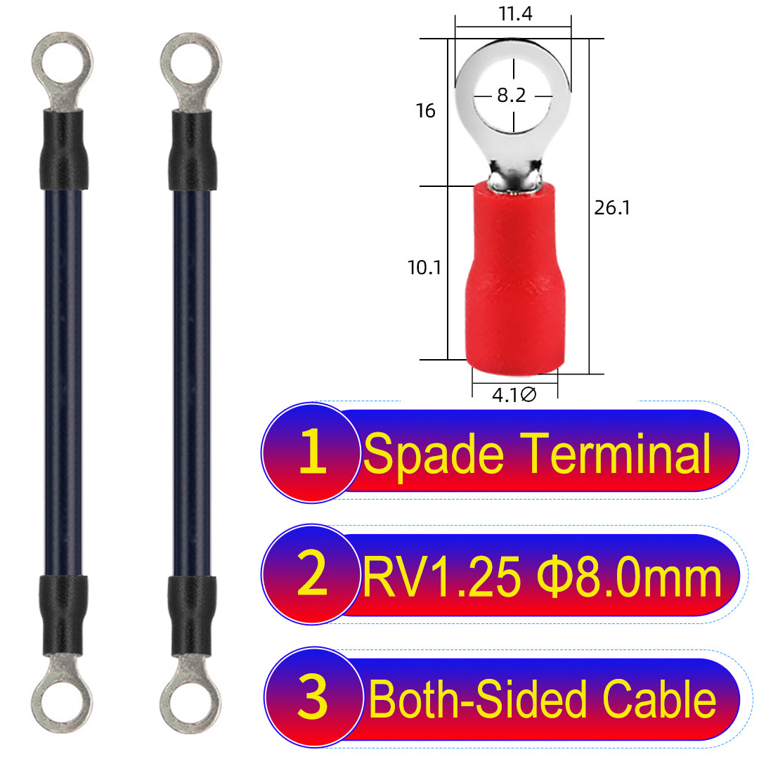 RV1.25_8mm_both_sided_ring_terminal_18AWG_insulated_cable_Black_connector