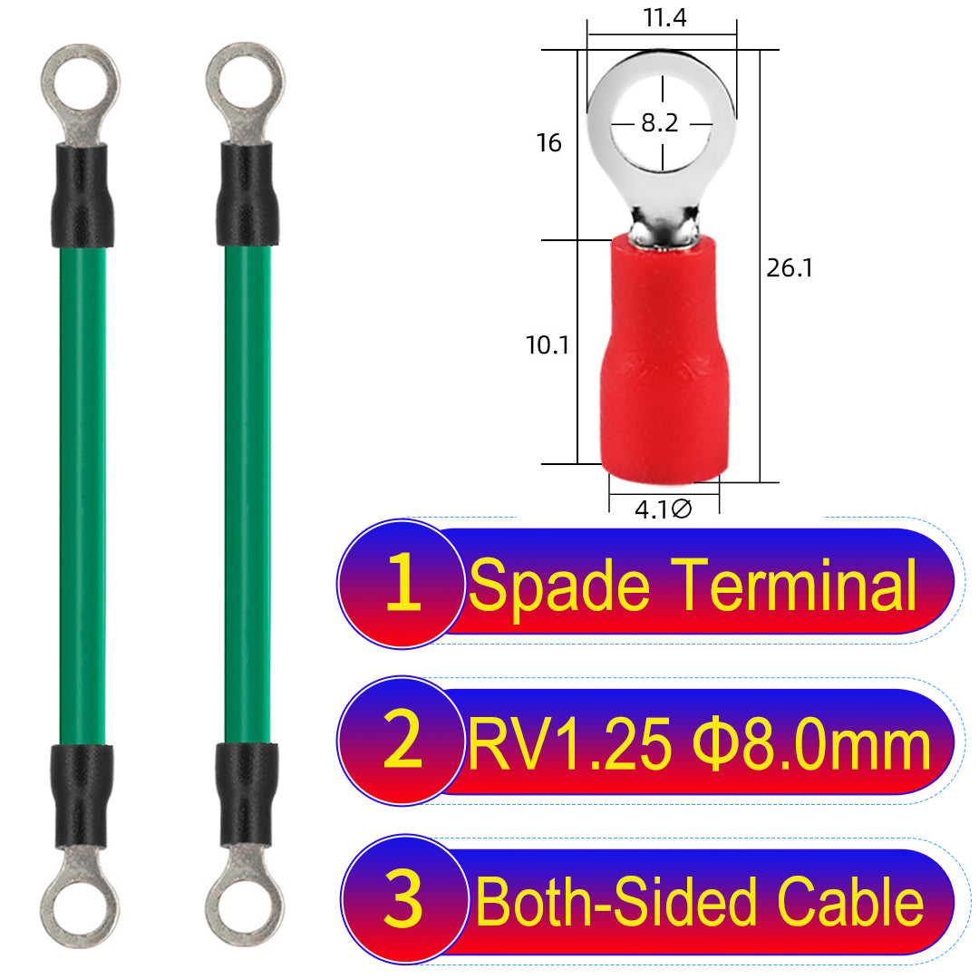 RV1.25_8mm_both_sided_ring_terminal_18AWG_insulated_cable_Green_connector
