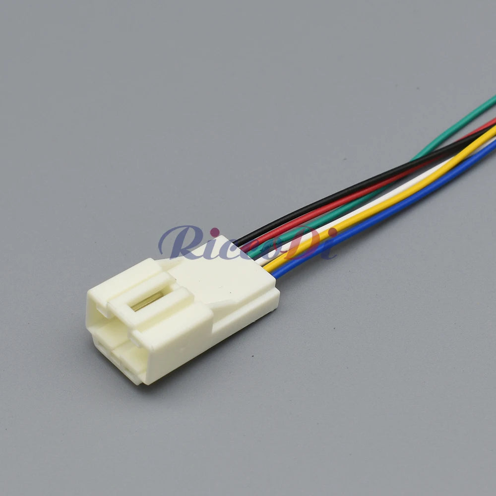 6 Pin Female Male Automotive Rear View Camera Wire Socket Connector 7282-8663 7283-8660
