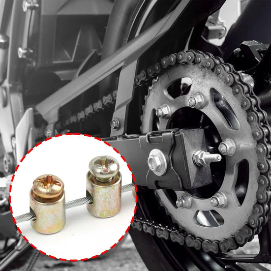Metal Throttle Cable Clamp Solderless Nipple Motorcycle Gas Line Brake Clutch Wire Fixing Buckle Screw for Accelerator Repair