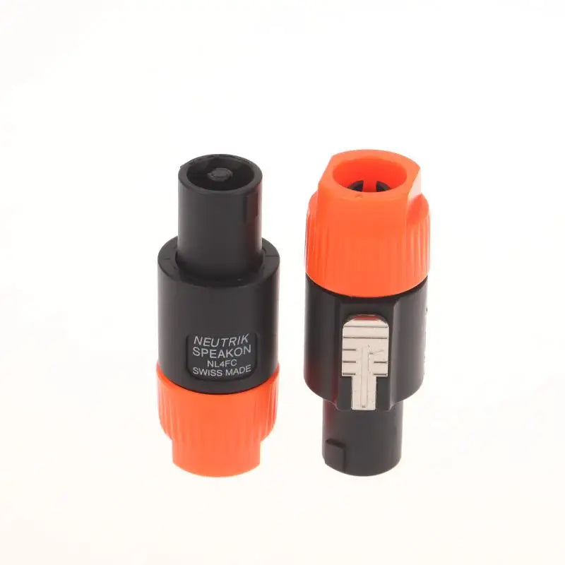 2PCS LED PowerCon AC Coupler Adapter NL4FC Speakon Panel Mount