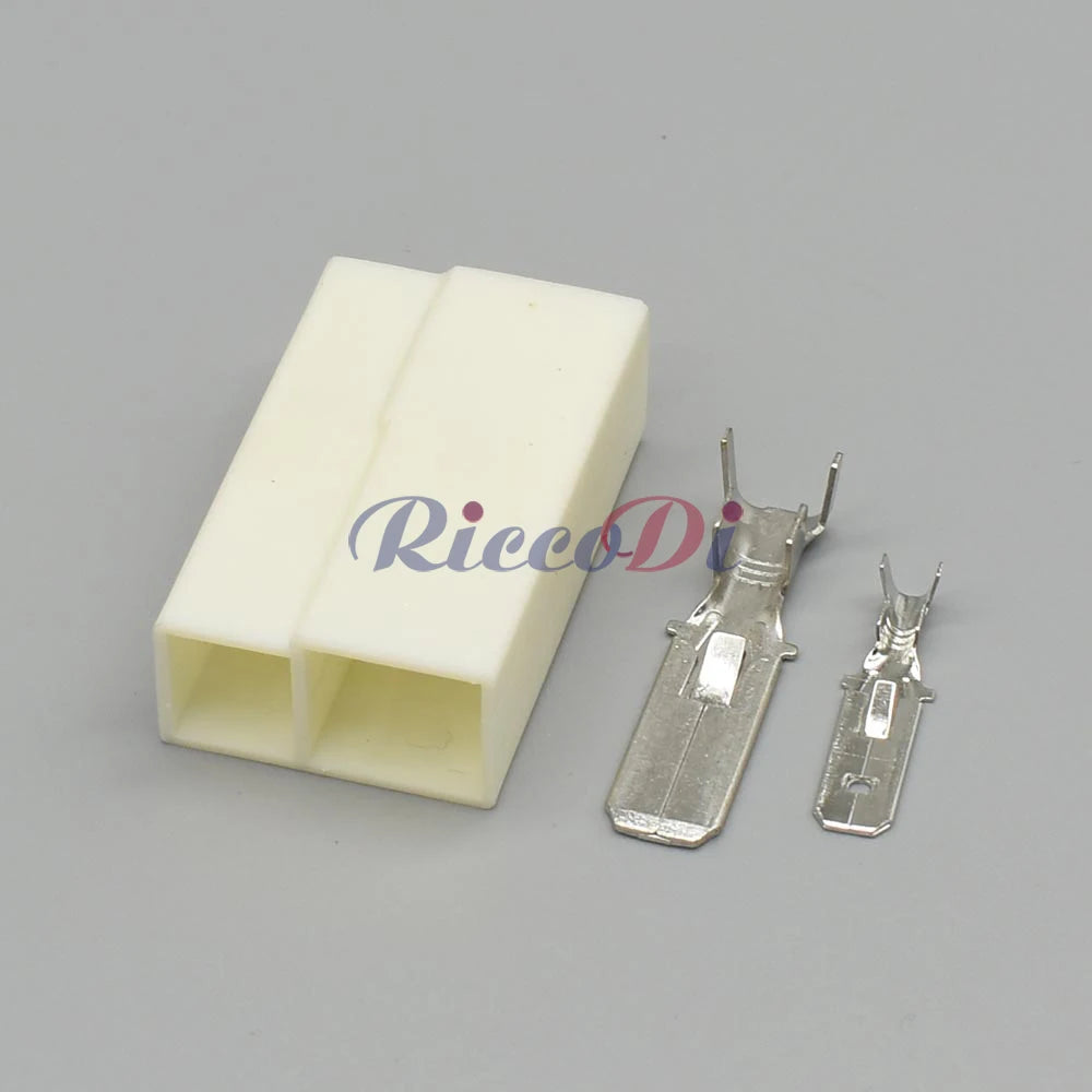 DJ7021-6.3/9.5-11/21 2-Pin Waterproof Automotive Connector Plug with Terminal for Car Wiring