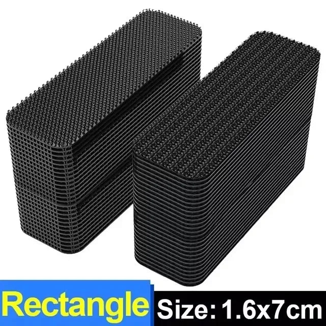 New Carpet Fixing Stickers Double Faced High Adhesive Car Carpet Fixed Patches Home Floor Foot Mats Anti Skid Grip Tapes 2/50pcs
