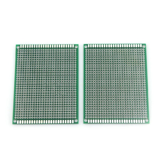 2pcs/lot 7x9cm Double-Sided Prototype PCB Board Universal Printed Circuit Copper Plate for Arduino and Electronics Projects