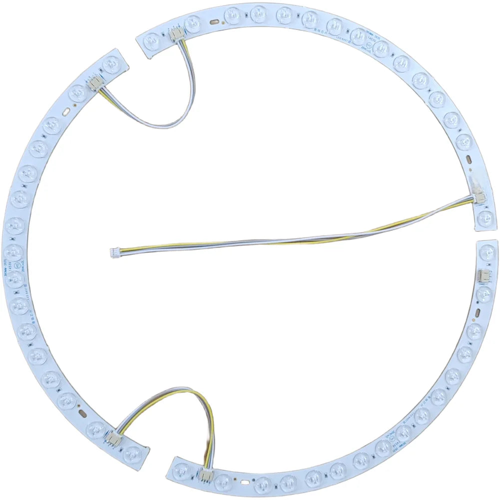 Curved LED Strip 38cm Curved Fan Light LED Strip Three-Color Changing Magnetic Mount 36W For 38cm Diameter Fan Lights