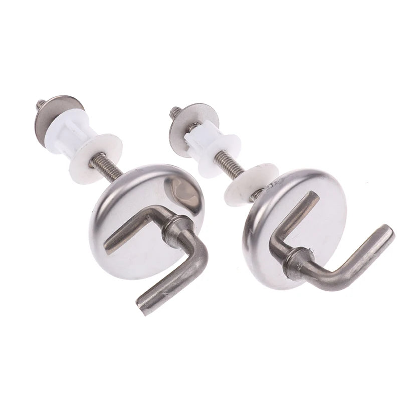 Toilet Seat Hinge Connector Stainless Steel Mounting Parts 2pcs