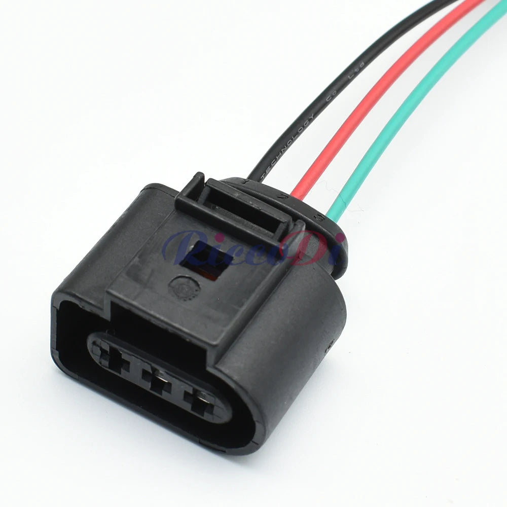 3-Pin 3.5mm Sealed Sensor Pigtail Connector 1J0973723 DJ7035A-3.5-21 PA66 for VW Audi Skoda Golf