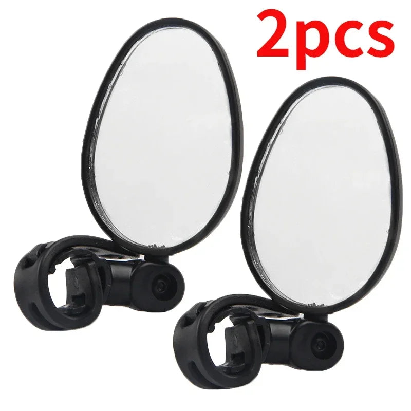 Universal Bike Mirrors Bike Handlebar Adjustable Rotating Wide Angle Rear View Mirror 360 Degree Rotation Cycling Accessories
