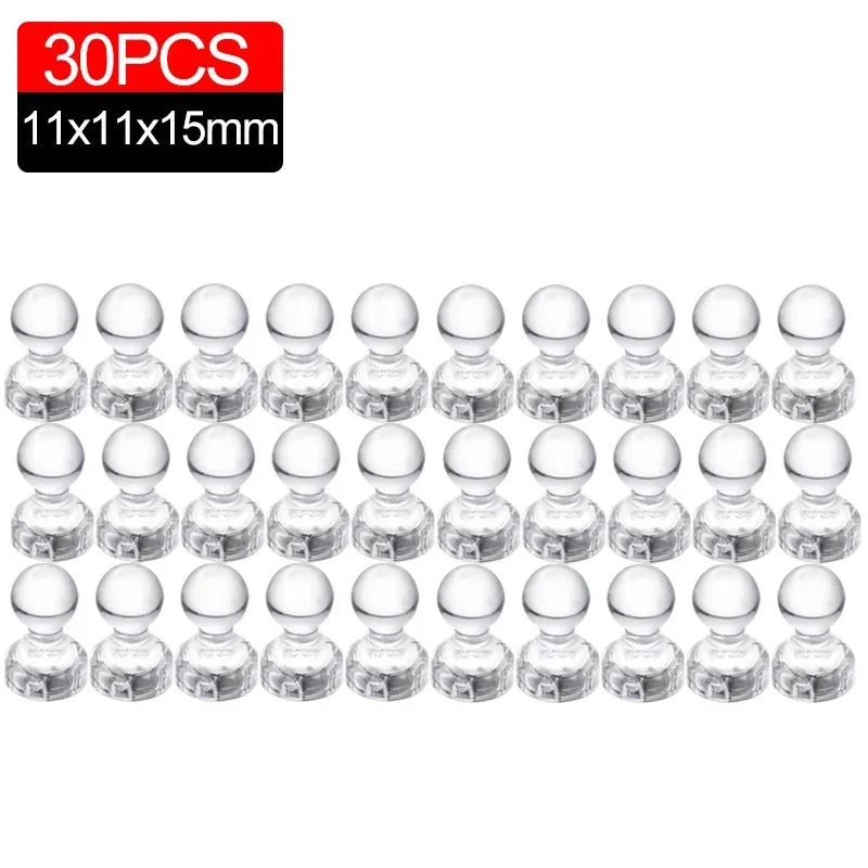 Magnets Push Pin Magnet Refrigerator Fridge Thumbtack Whiteboard Pins Pushpin Clear Map Board Pushpins Tacks Hooks Duty Heavy