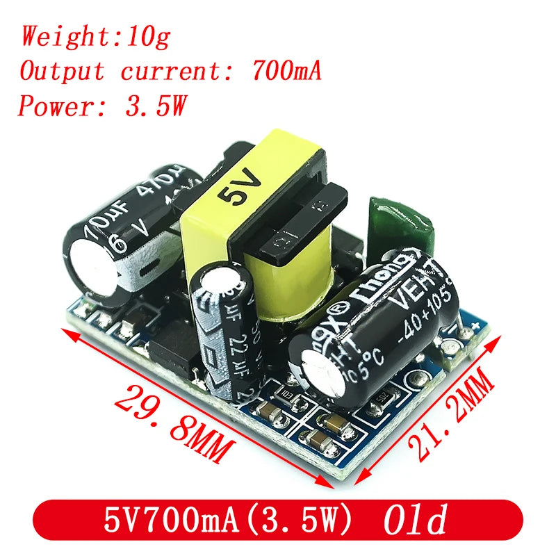 AC-DC Precision Buck Converter Module 220V to 5V/9V/12V DC Step-Down Power Supply
