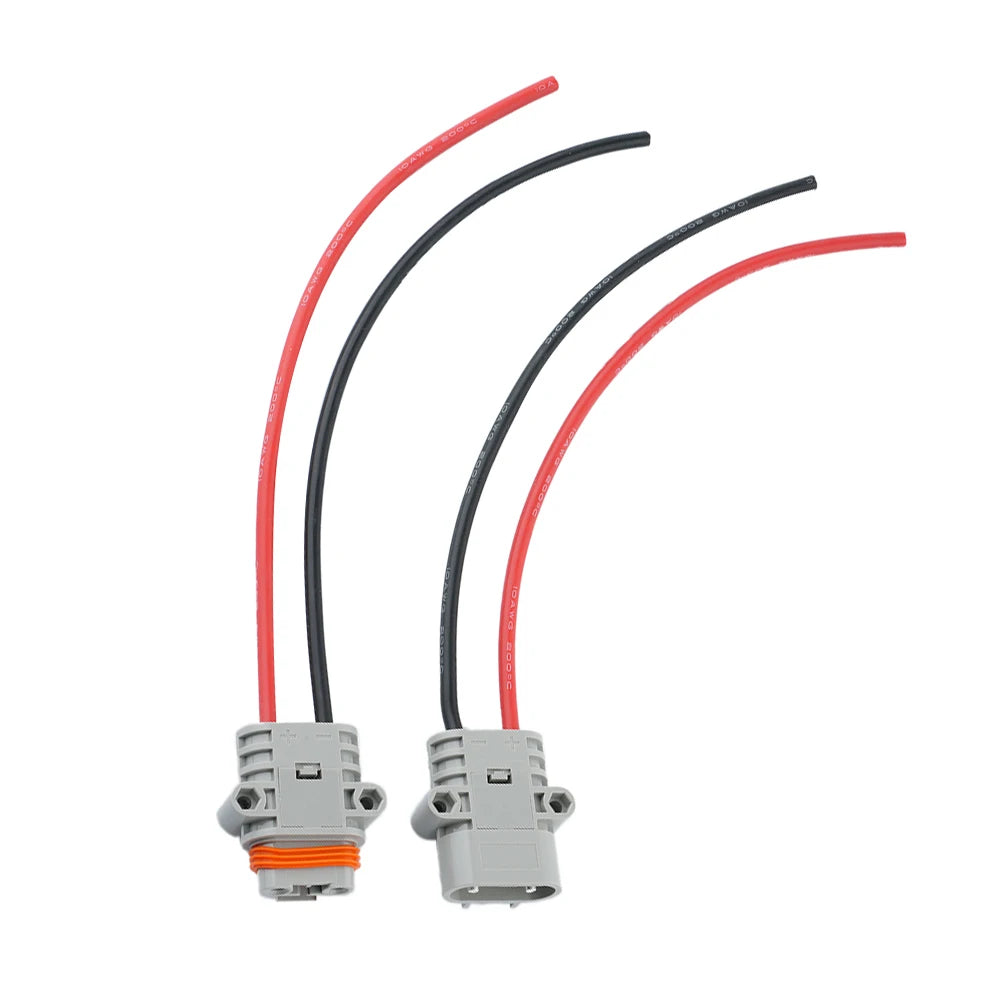 Waterproof 50A 600V For Anderson Plug Connector 6AWG-15cm Direct Plug Outdoor Parking Air Conditioning Connector Electrical