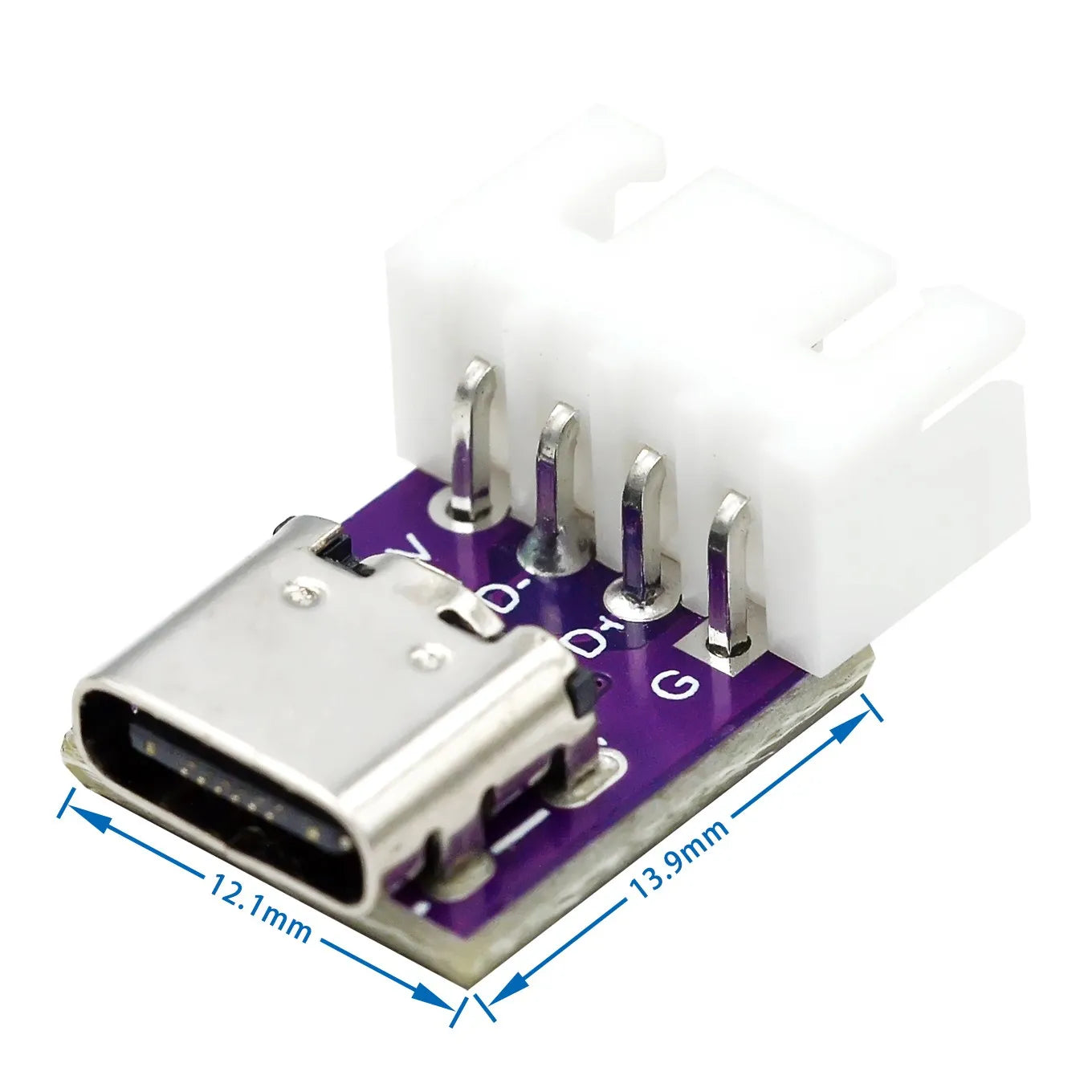 USB 3.1 Type-C 16-Pin High-Current Power Conversion Test Board | Breakout PCB for Type-C Connector Testing