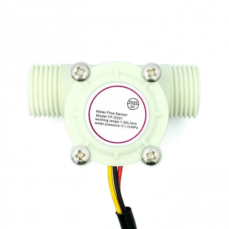 YF-S201 Hall Effect Water Flow Sensor 1-30L/min 2.0MPa Liquid Flow Switch