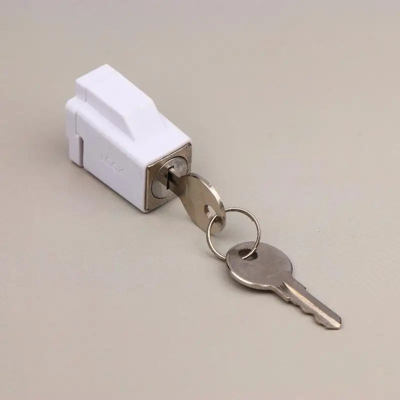 Aluminum Alloy Window Restrictor Lock With 2 Keys Safety Window Lock