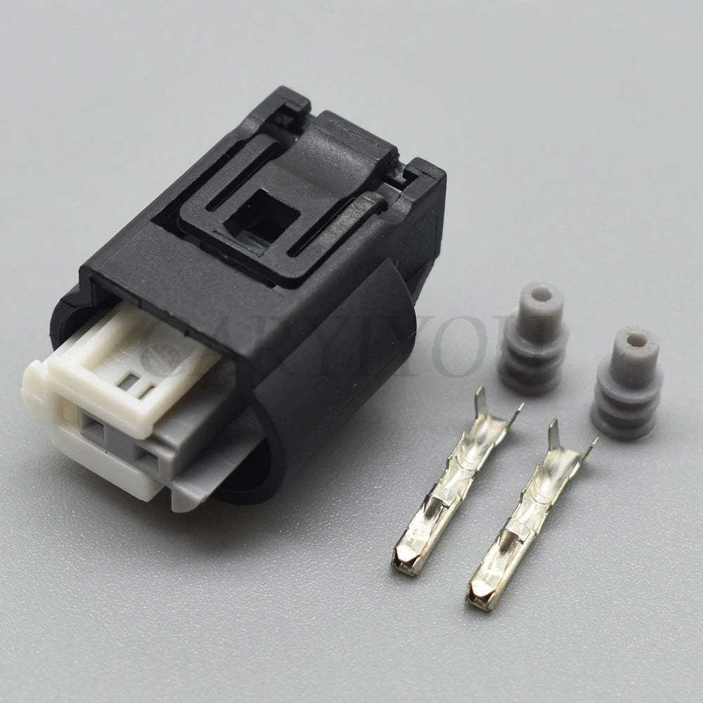 2 Hole Automotive Waterproof Connector Small Current Socket for Car Wire Harness 1718555-1 1-968790-2
