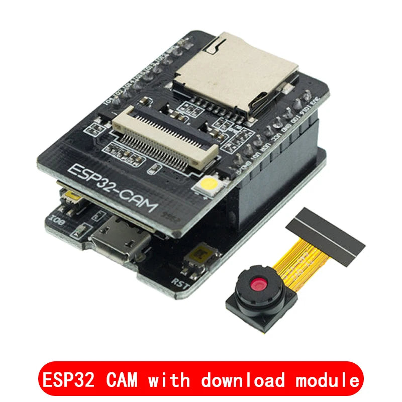ESP32-CAM WiFi Bluetooth Development Board with OV2640 Camera and CH340 USB Interface
