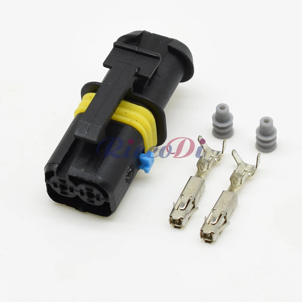 DJ7028A/YC-1.5-21 2-Pin EFI Motor Start Relay Waterproof Female Connector OEM 182860000