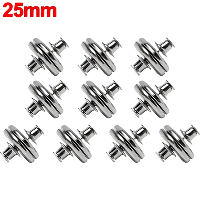 Curtain Magnetic Button Clips — Nail-Free Detachable Window Curtain Magnet Buckle Adjustment Accessories 1–10 Pairs