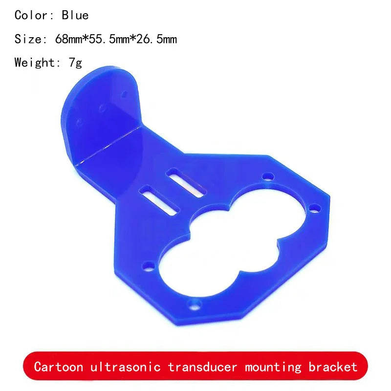 2PCS Cartoon Ultrasonic Sensor Mounting Bracket for HC-SR04 Smart Car (Sensor Not Included)