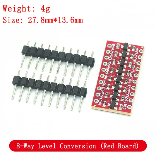 Bi-Directional Logic Level Converter — 4/8-Way, 5V ↔3.3V, UART/I²C/SPI, Anti-Reverse