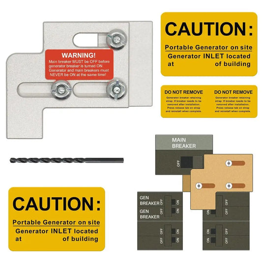 Motor Controller Electrical System Integration 1-1 4 Inch Generator Interlock Kit Fits 150 Amp Panels Fits 200 Amp Panels