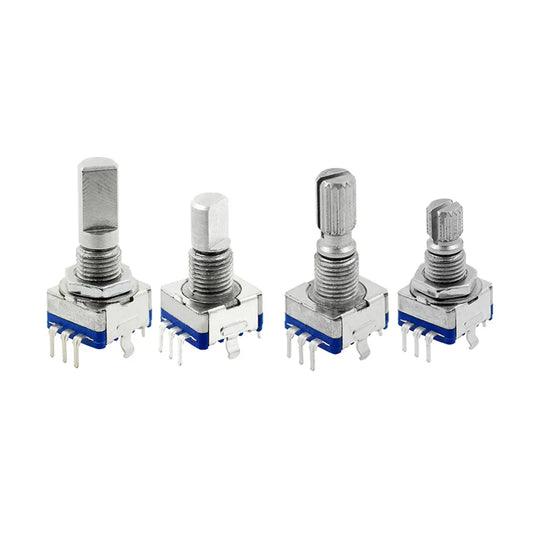 EC11 Rotary Encoder with Push Switch – 15mm/20mm Handle Digital Potentiometer 5-Pin