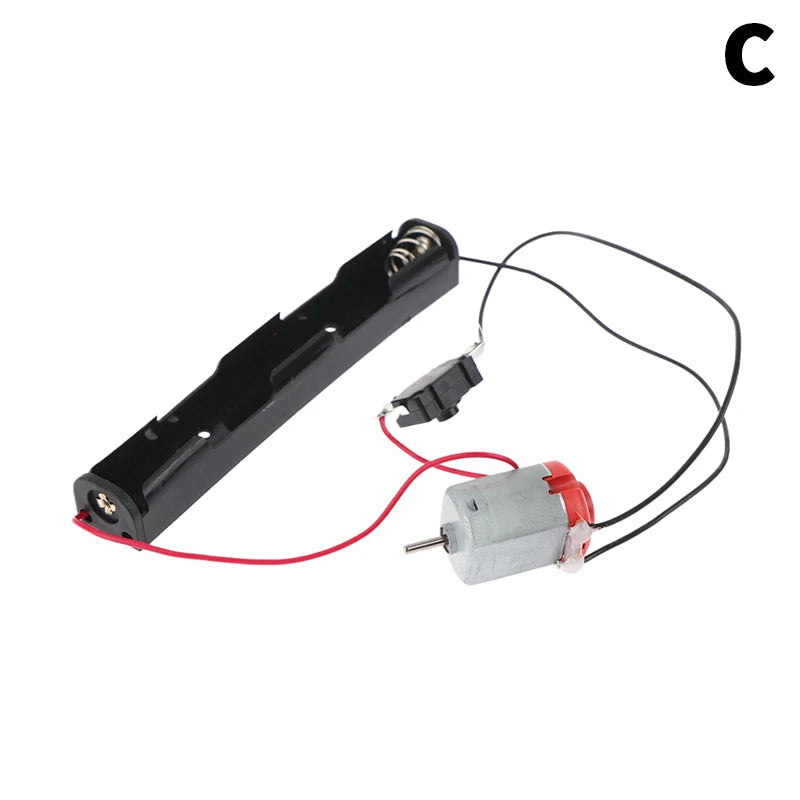 130 Motor Kit with Battery Case & Switch 16500RPM DIY Electronic Motor Kit