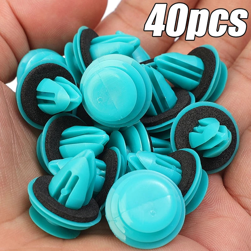 Green Nylon Retaining Clip for Toyota Bumper & Door — Auto Vehicle Retainer Fastener Rivet 20/40pcs