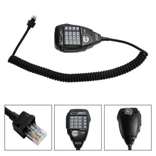 Speaker Microphone For AnyTone AT-778UV AT-588UV For Walkie Talkies VHF UHF Dual Band 136-174MHz 400-490MHz Noise Reduction