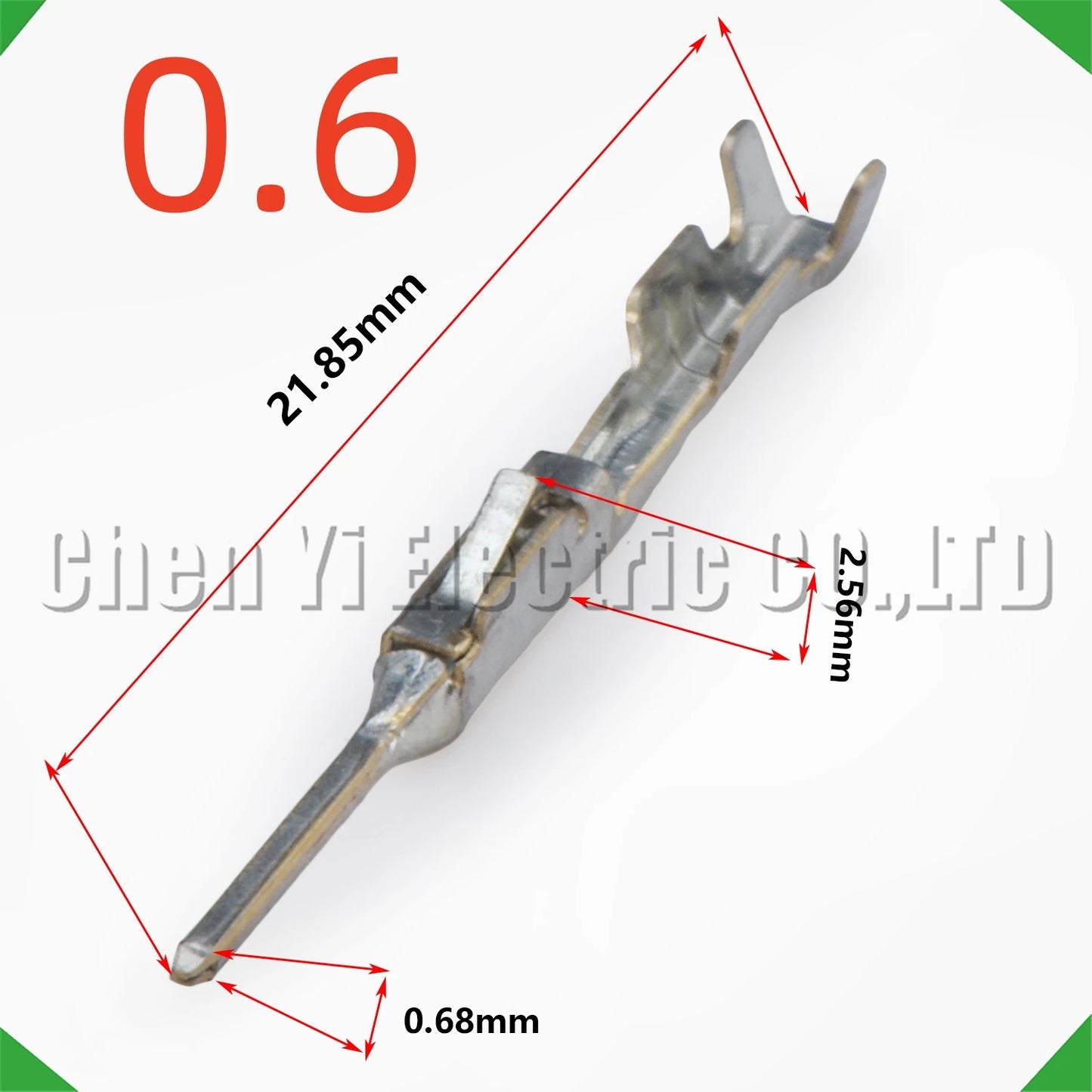 50 Pcs 0.6 mm Male or Female Wire Crimp Pins for 1674742-1 1123343-1 Sheath Automotive Connectors Wire Harness Plug