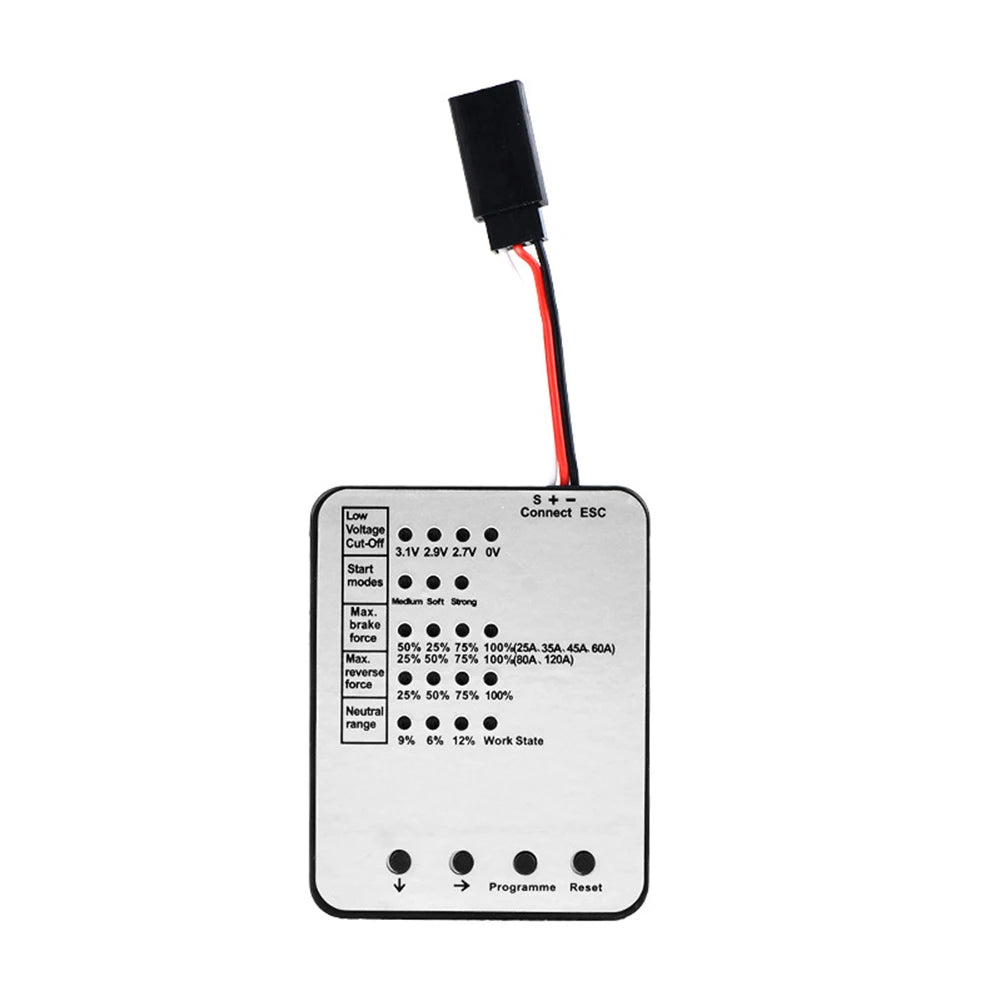Rogramming Card For Electronic Speed Controller Travel Settings LED Indicator Compatible With Multi ESC 61486mm