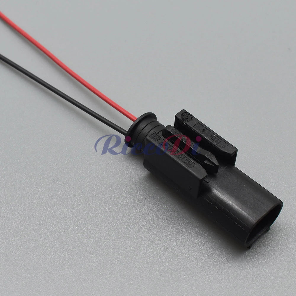2 Pin Automotive Outdoor Temperature Sensor Connector Socket Oxygen Sensor Plug Compatible with 1-967644-1 1-967570-3