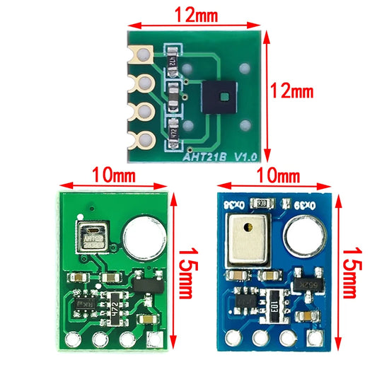 AHT10 AHT20 AHT21B AHT25 High-Precision Digital Temperature & Humidity Sensor Module with I2C