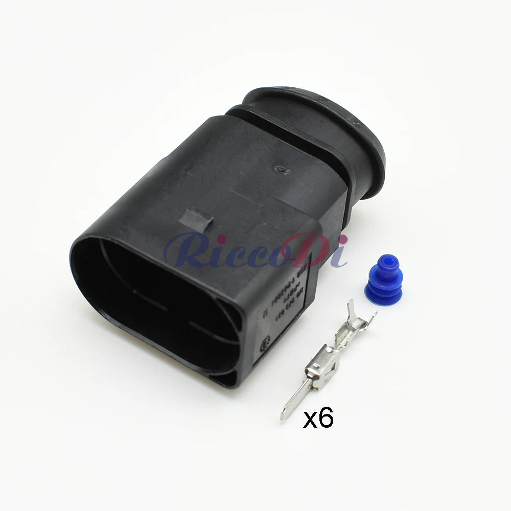 6 Pin Wire Cable Connector 1J0973833 1J0973733 Male Female Sockets for Audi VW Automotive