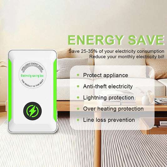Electric Energy Saver Smart Power Saver Portable Electricity Saving Box US/EU Plug Socket Adapter For Cost Reducing Office Home