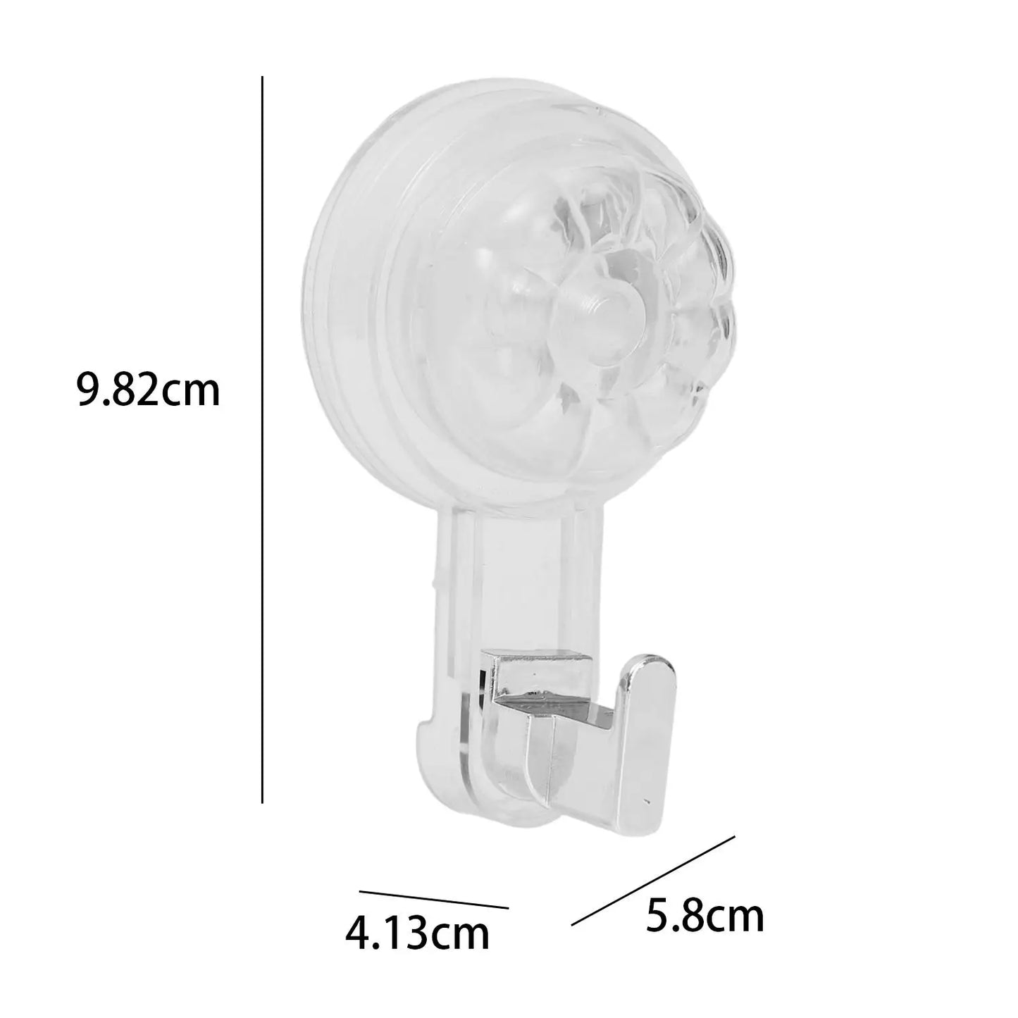 Nail-Free Vacuum Suction Cup Wall Hooks — Reusable Heavy Duty Traceless Hanger for Bathroom Kitchen Clothes