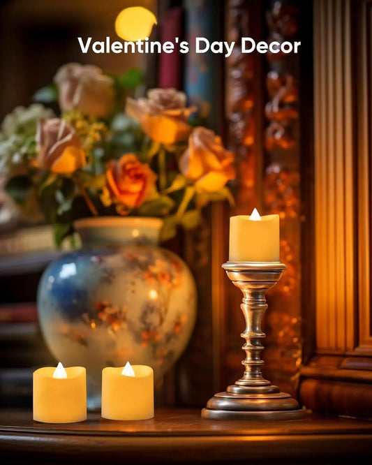 LED Electronic Candle 6-96ps Battery Operated Flameless Tea Light Candles Night Lights for Wedding Birthday Party Decor