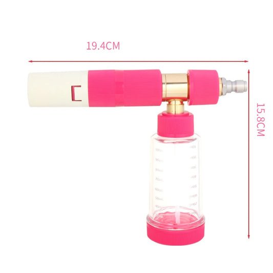 Foam Pot with 1/4'' Quick Connector for Use with For Pressure Washer Offering Adjustable Nozzle to Maximize Foam Efficiency