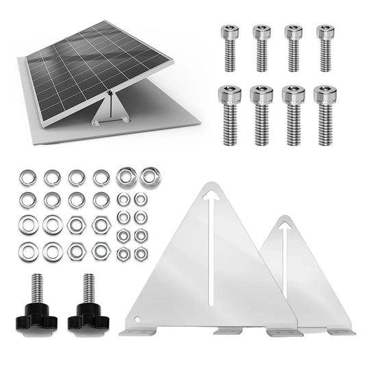 1Set Tilting Solar Panel Brackets Adjustable Brackets For PV Solar Panel 240x195x43mm 275x243x43mm Solar Accessories