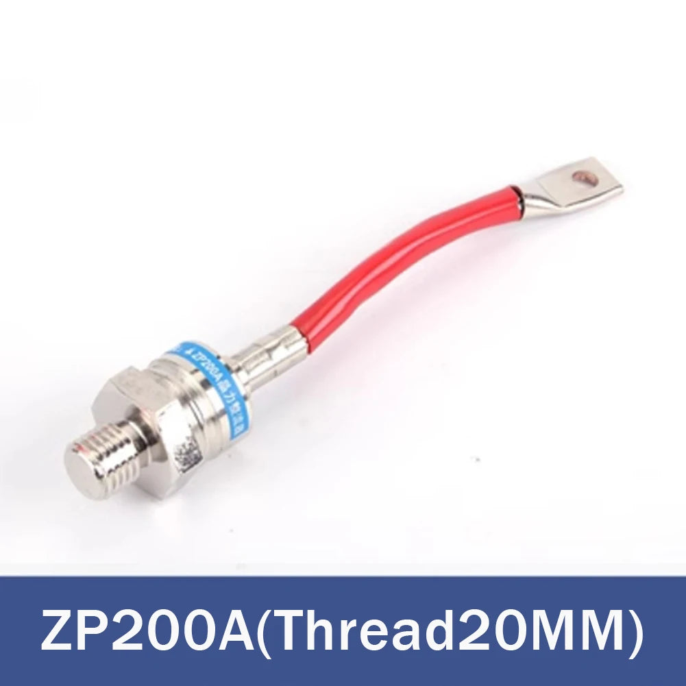 Threaded Diode ZP300A 200A 100A 50A 30A 1600V Power Positive Stud Mount Rectifier Diode 200V-3000V Welding Machines Parts