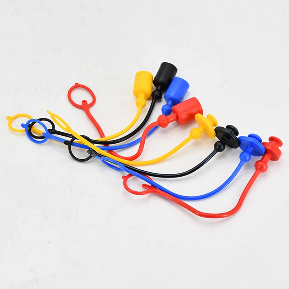 Hydraulic Quick Coupler Dust Caps, Male & Female PVC Rubber Plug Covers, 1/4", 3/8", 1/2" Sizes