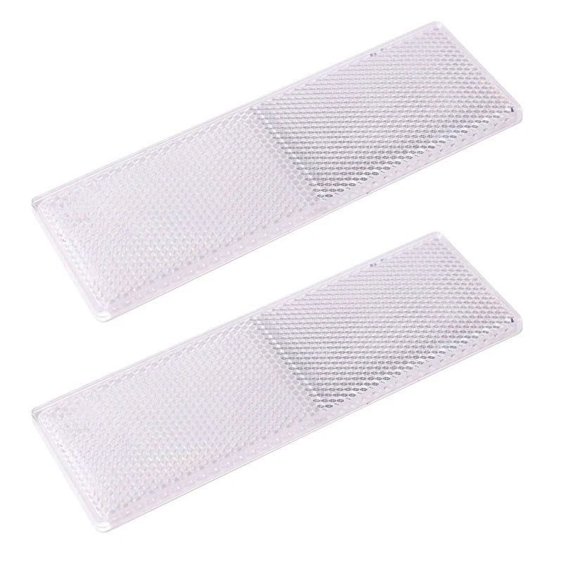 Truck Trailer Rectangle Reflective Tape Stickers – Auto Safety Night Warning Reflector (Red/White, 1/2/4pcs)