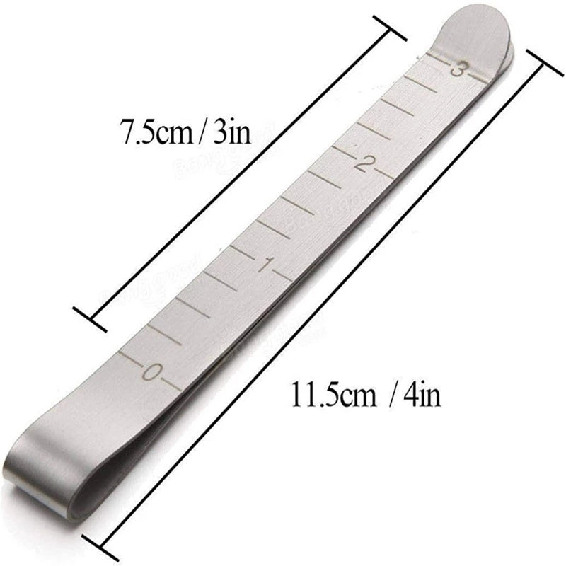 10/1PCS Hemming Clips Stainless Steel Sewing Clip Stainless Steel Ruler for DIY Sewing&Stitching Pinning Marking Quilting Ruler