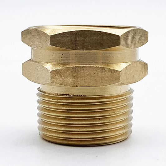 4 Pcs Brass Garden Hose Adapter 3/4" GHT Female To 3 / 4" NPT Male Garden Watering Adapter Drip Irrigation Connector