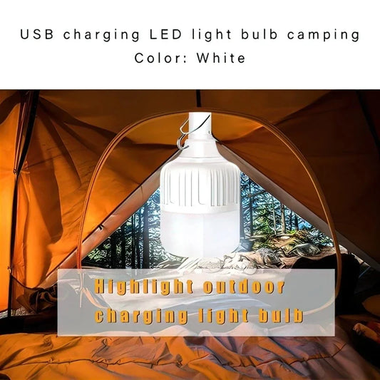 Usb Rechargeable Led Bulb Outdoor Portable Camping Picnics Light Bulb Emergency Lighting Flashlight Lights Hanging Tent Lantern