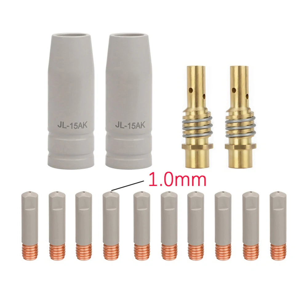 14pcs Welding Torch Nozzle Kit 15AK Coating For Protection Nozzle Non Welding Airless Protection Machine