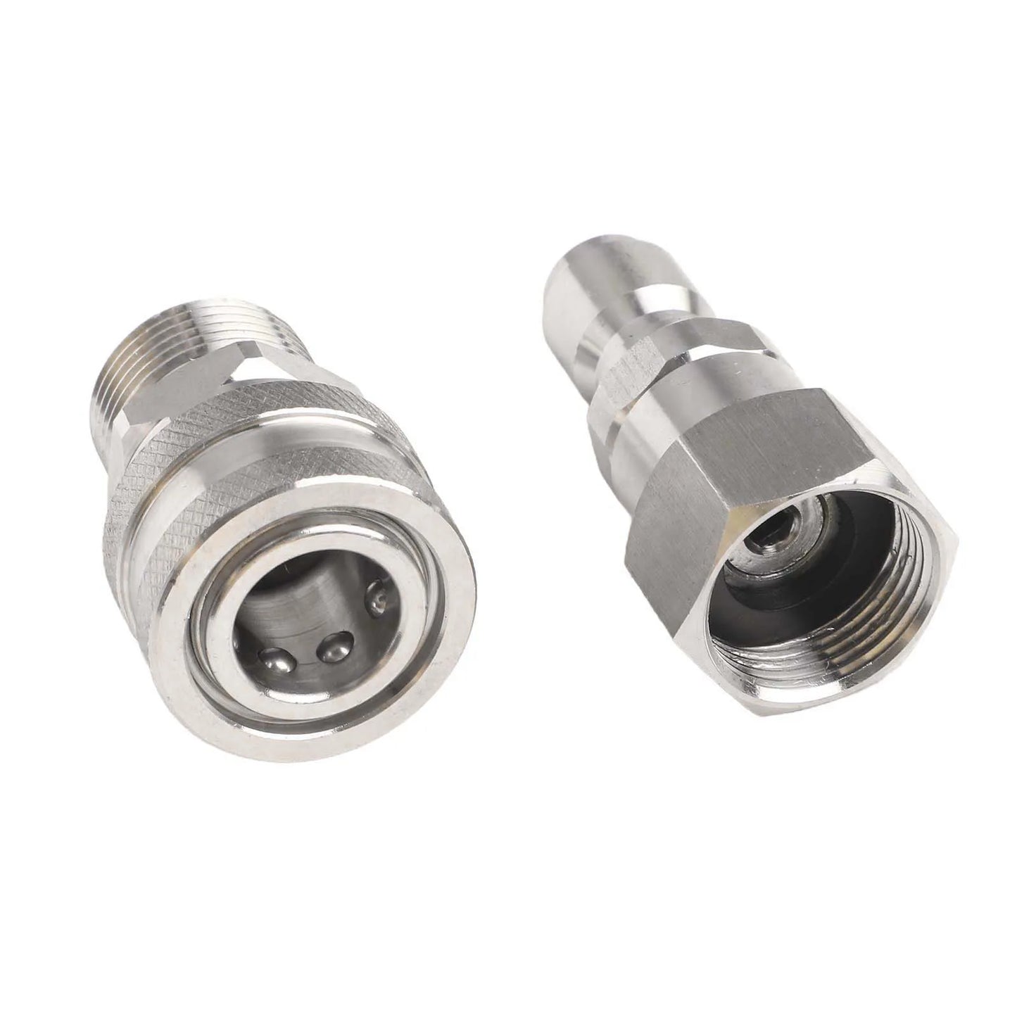 Pressure Washer Adapter Kit — 360° Rotation Male & Female Quick Connector Set, Rust-Resistant Fittings